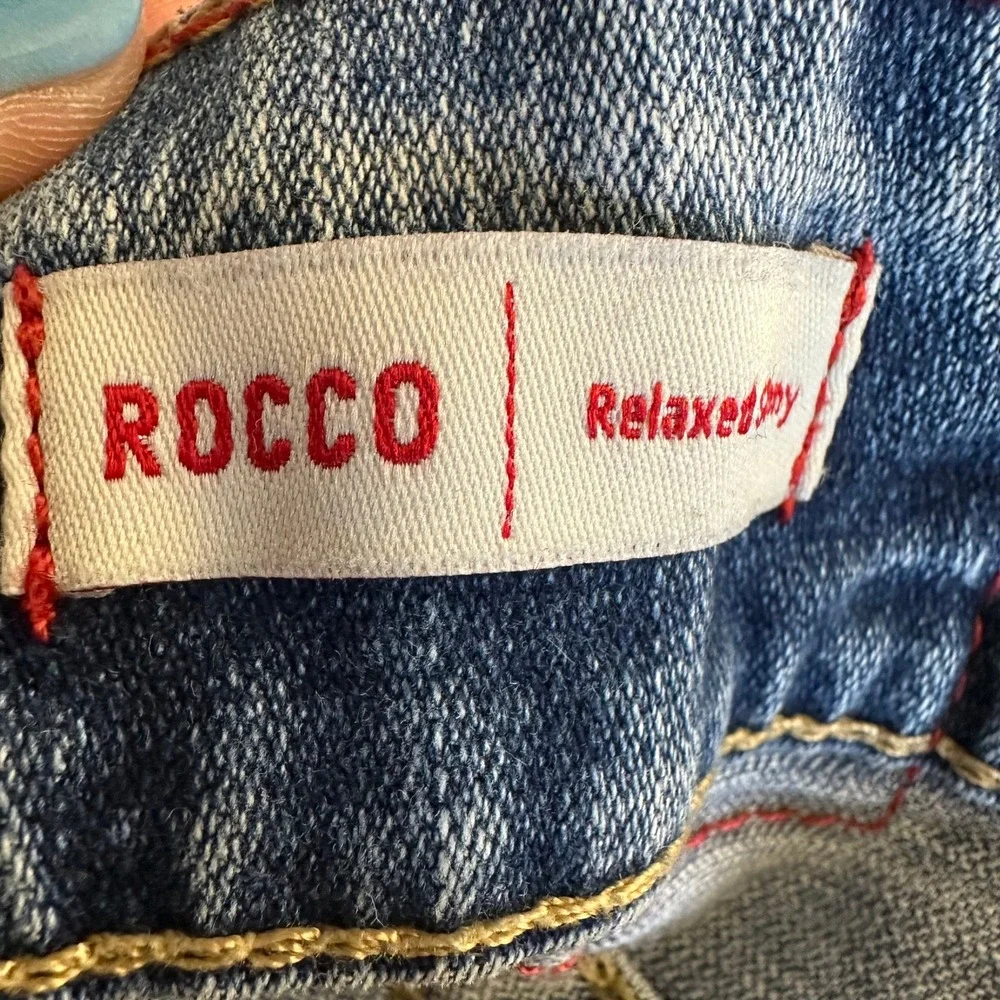 True Religion Rocco Relaxed Skinny Jeans Mens 38 Medium Wash Blue Denim